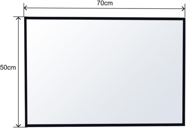Bathroom Vanity Mirror with Black Aluminum Alloy Frame - Image 3
