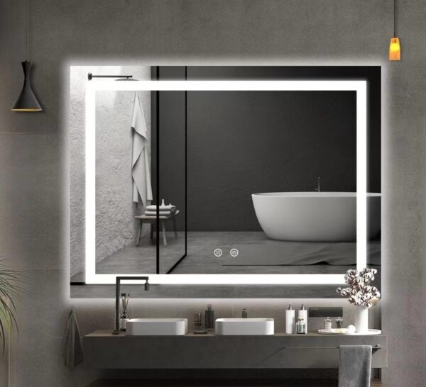Bathroom Vanity LED Mirror with touch sensor and defogging
