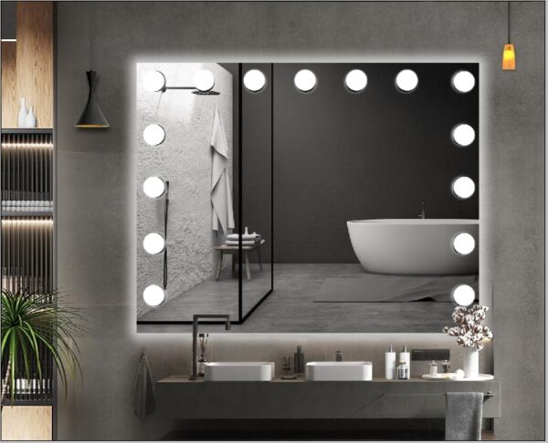 Hollywood Vanity Mirror for Makeup with 15 LED Bulbs - Image 4