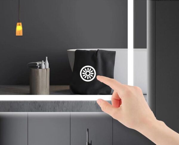 Bathroom RGB LED Vanity mirror with Anti-fog and touch sensor - Image 3
