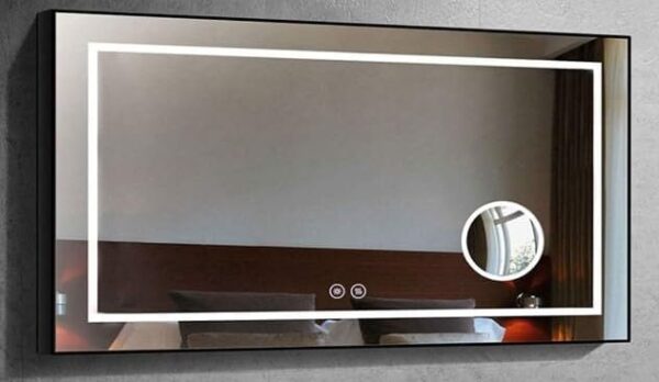 Illuminated Bathroom LED Mirror with Magnifying Glass - Image 5